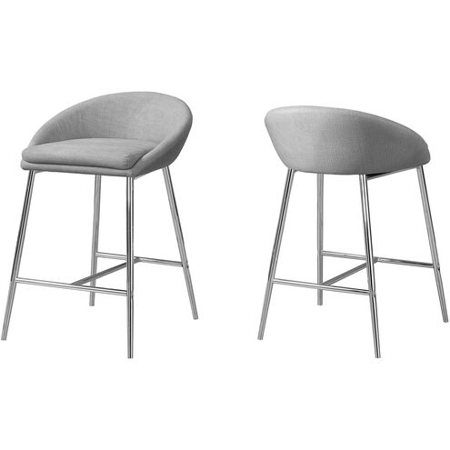 Queensbury 30 inch Grey Bar Stool, 2-Piece Set