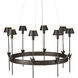 Coterie 8 Light 36 inch Bronze and Gold Chandelier Ceiling Light