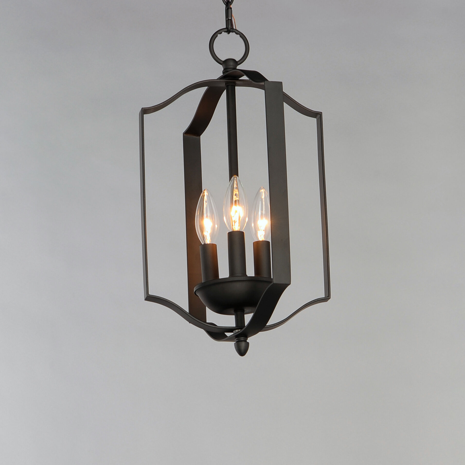 Provident 3 Light 10 inch Black Single Pendant Ceiling Light