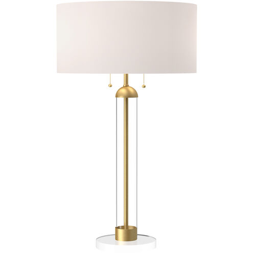 Sasha 31 inch 60.00 watt Brushed Gold Table Lamp Portable Light
