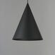 Pitch LED 13.75 inch Black Single Pendant Ceiling Light