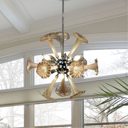 Evelyn 6 Light 22 inch Polished Chrome Chandelier Ceiling Light