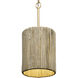 Jacob's Ladder 1 Light 8 inch French Gold Mini Pendant Ceiling Light, Smithsonian Collaboration