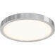 Delta LED 10 inch Satin Nickel Flushmount Ceiling Light in Satin Grey, Indoor/Outdoor