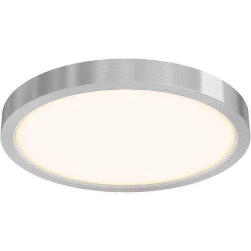 Delta LED 10 inch Satin Nickel Flushmount Ceiling Light in Satin Grey, Indoor/Outdoor