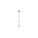 Sovereign 1 Light 7.5 inch Crackled Greek Bronze with Aged Gold Accents Mini Pendant Ceiling Light