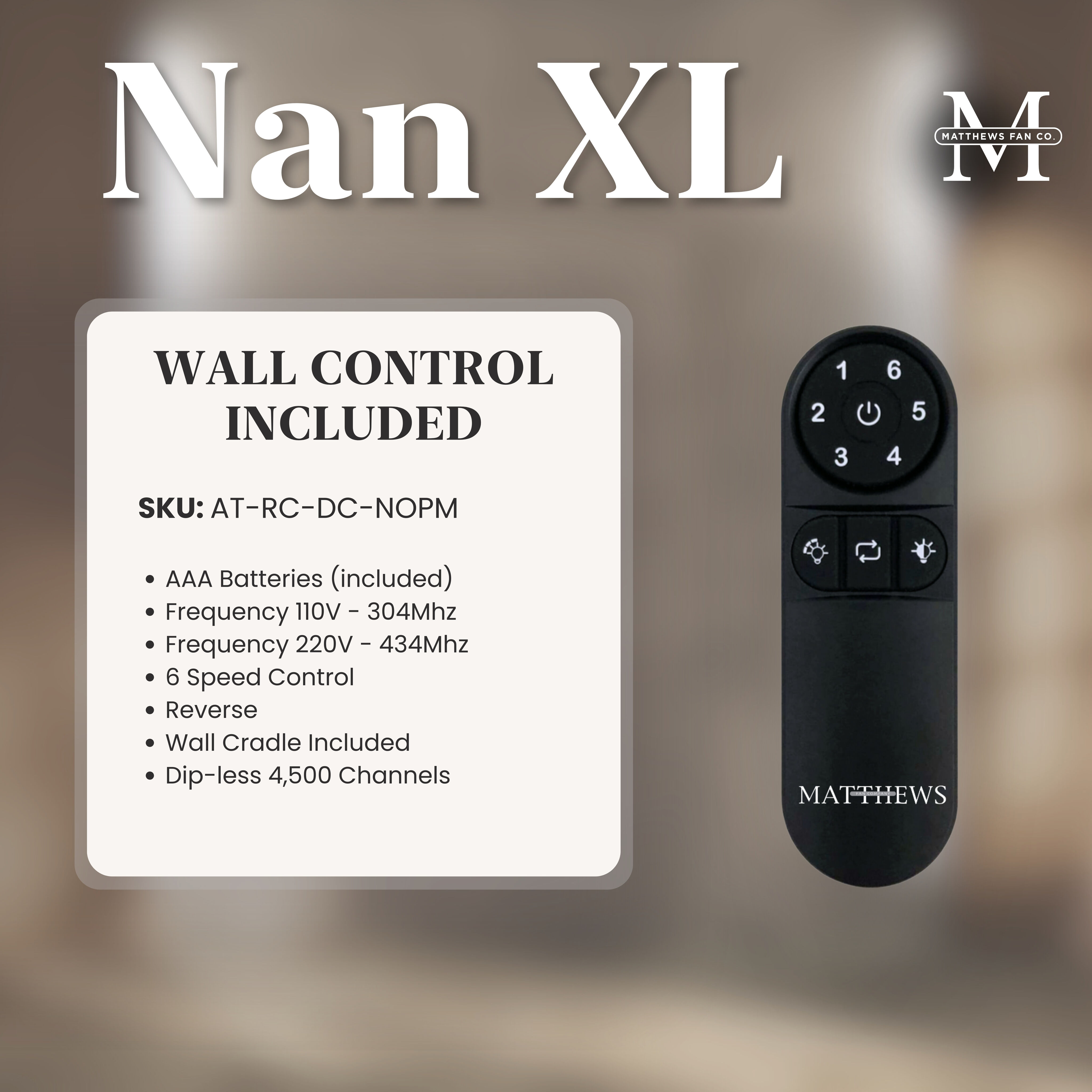 Atlas Nan XL 72 inch Matte Black with Light Maple Tone Blades Ceiling Fan