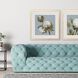 Florals Collection Champagne Gold Block Contemporary Framed Art