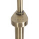 Tambo 92 inch 14 watt Weathered Brass and Dark Walnut Arc Floor Lamp Portable Light