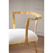 Cavendish Gold and White Chair