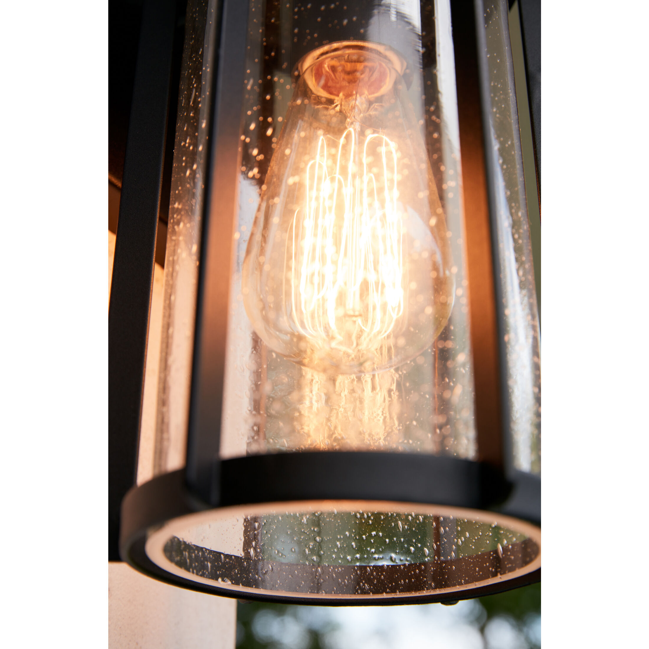 Hazel 1 Light 10.25 inch Earth Black Outdoor Wall Lantern 