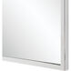 Plaka 36 X 24 inch Nickel Wall Mirror