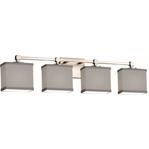 Textile LED 33 inch Brushed Nickel Bath Bar Wall Light
