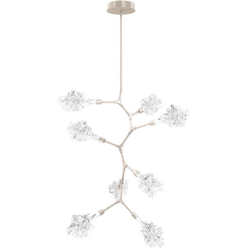 Blossom LED 31.7 inch Beige Silver Chandelier Ceiling Light, Modern Vine