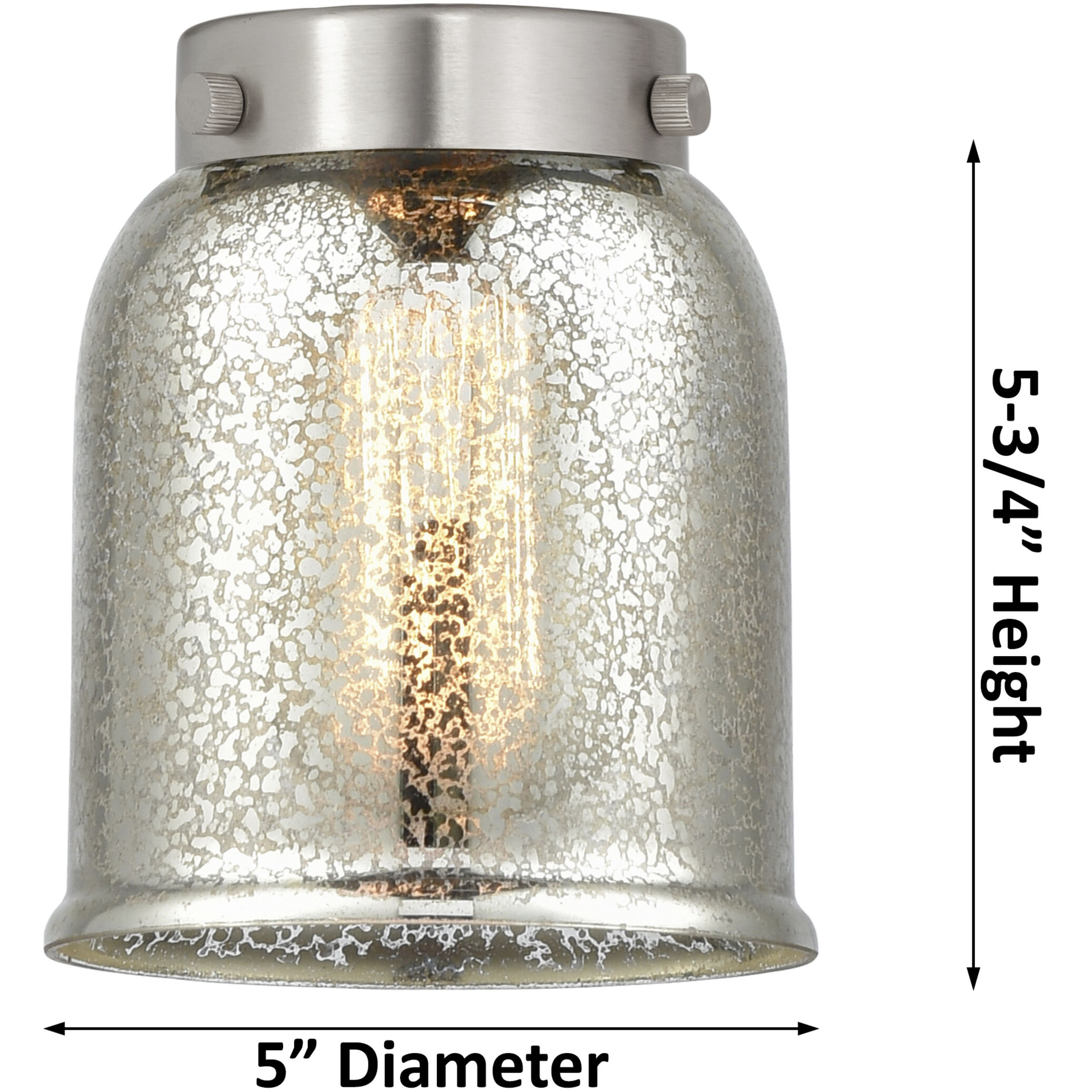 Bell 2 Light 15.5 inch Brushed Satin Nickel Bath Vanity Light Wall Light