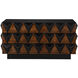 Nigel Hand Rubbed Black and Brown Chest