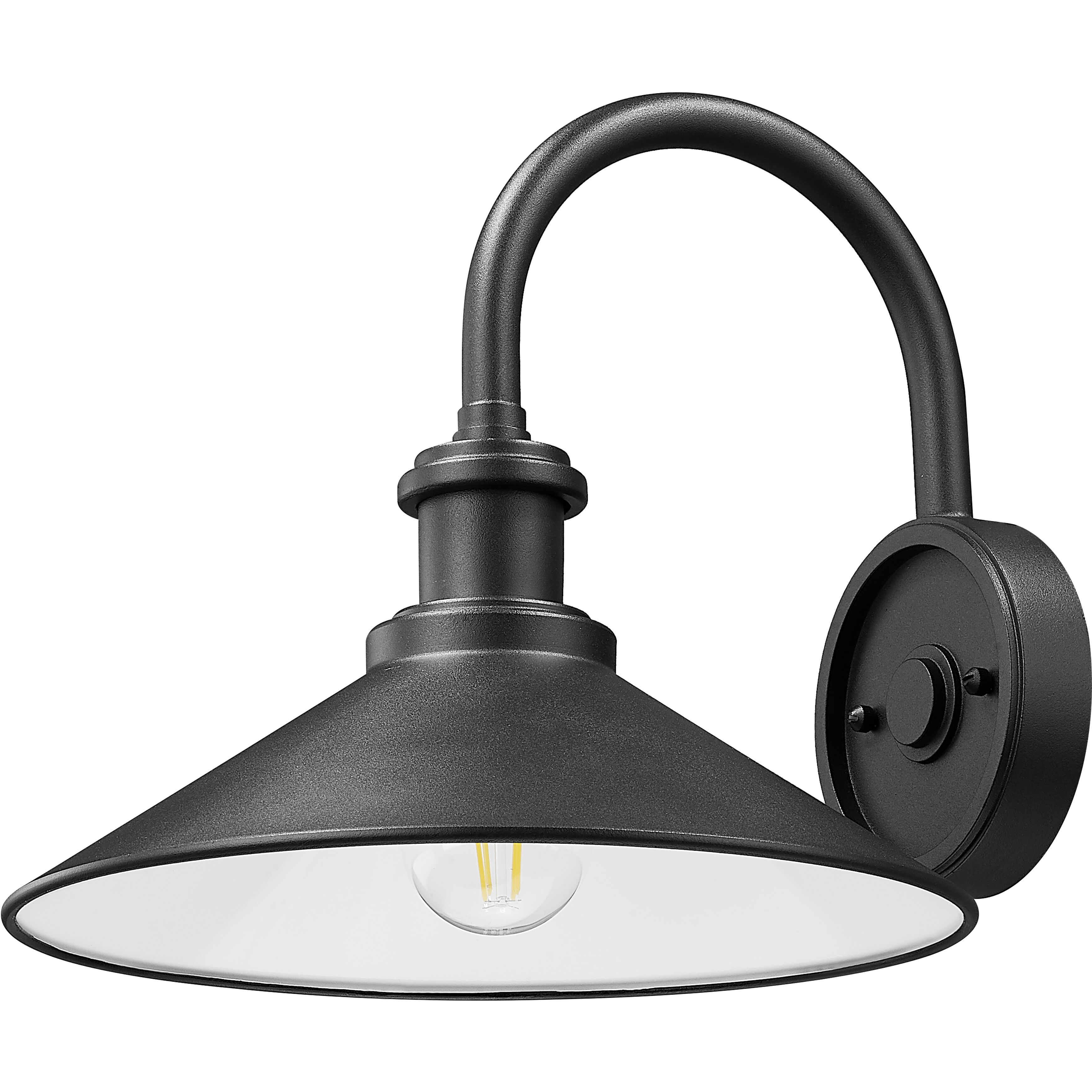 RLM 1 Light 11.25 inch Sand Black Outdoor Wall Light