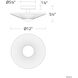 Signature Origami LED 12 inch Polished Chrome Semi-Flush Mount Ceiling Light, Schonbek Signature