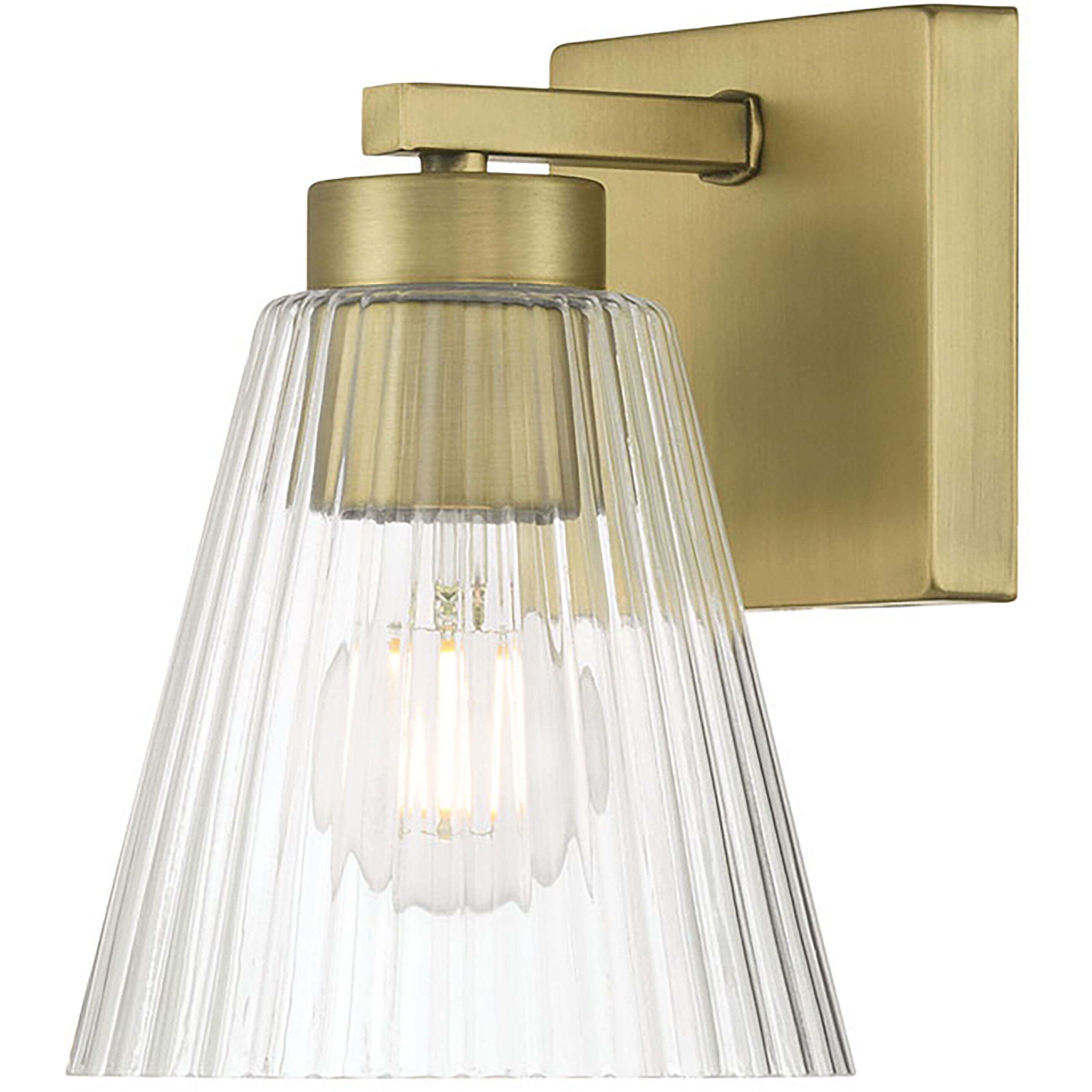 Riville 1 Light 5.75 inch Vintage Brass Wall Sconce Wall Light