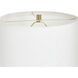 Augustus 30 inch 150 watt Travertine Beige Table Lamp Portable Light
