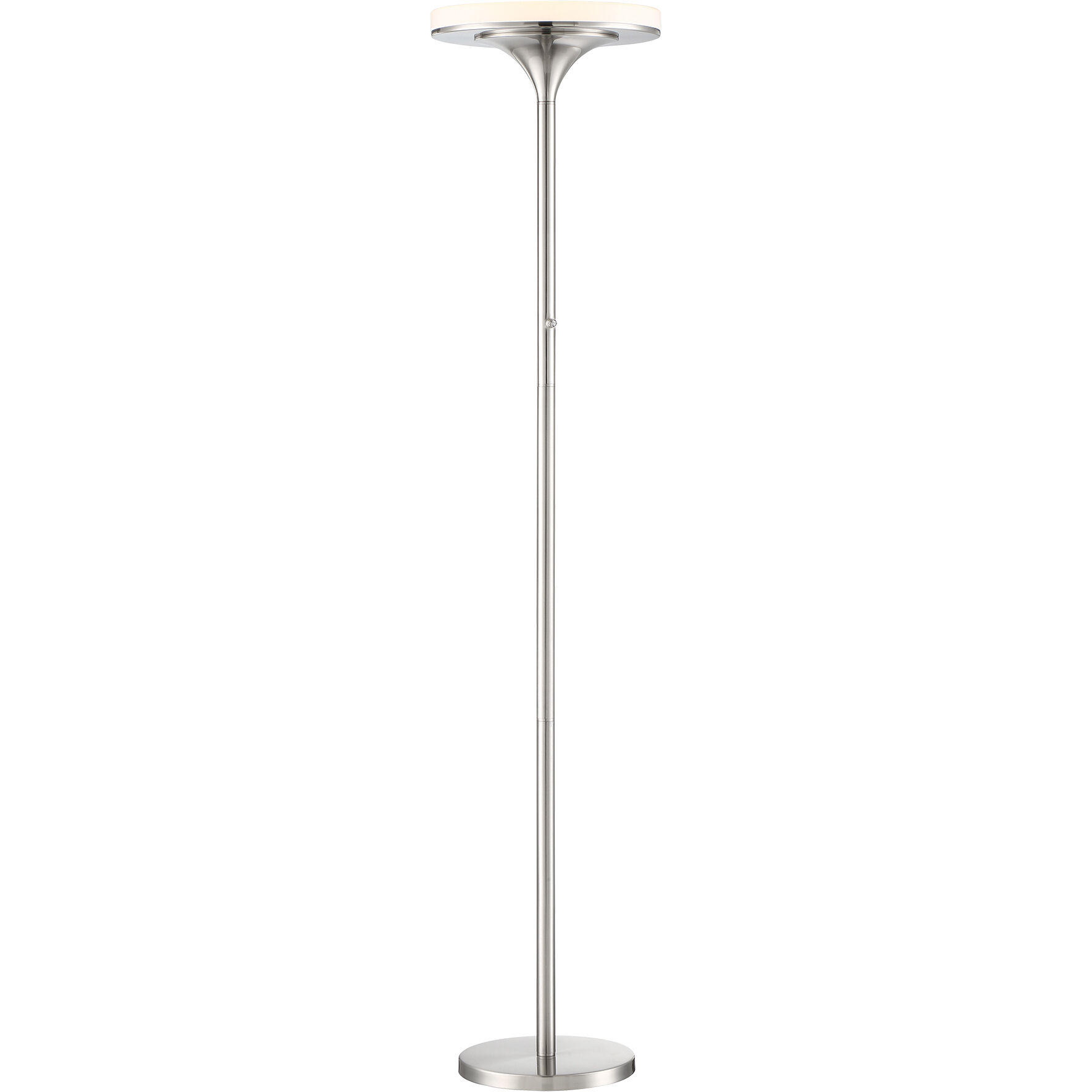 U.H.O. 70 inch 46.00 watt Brushed Nickel Torchiere Portable Light