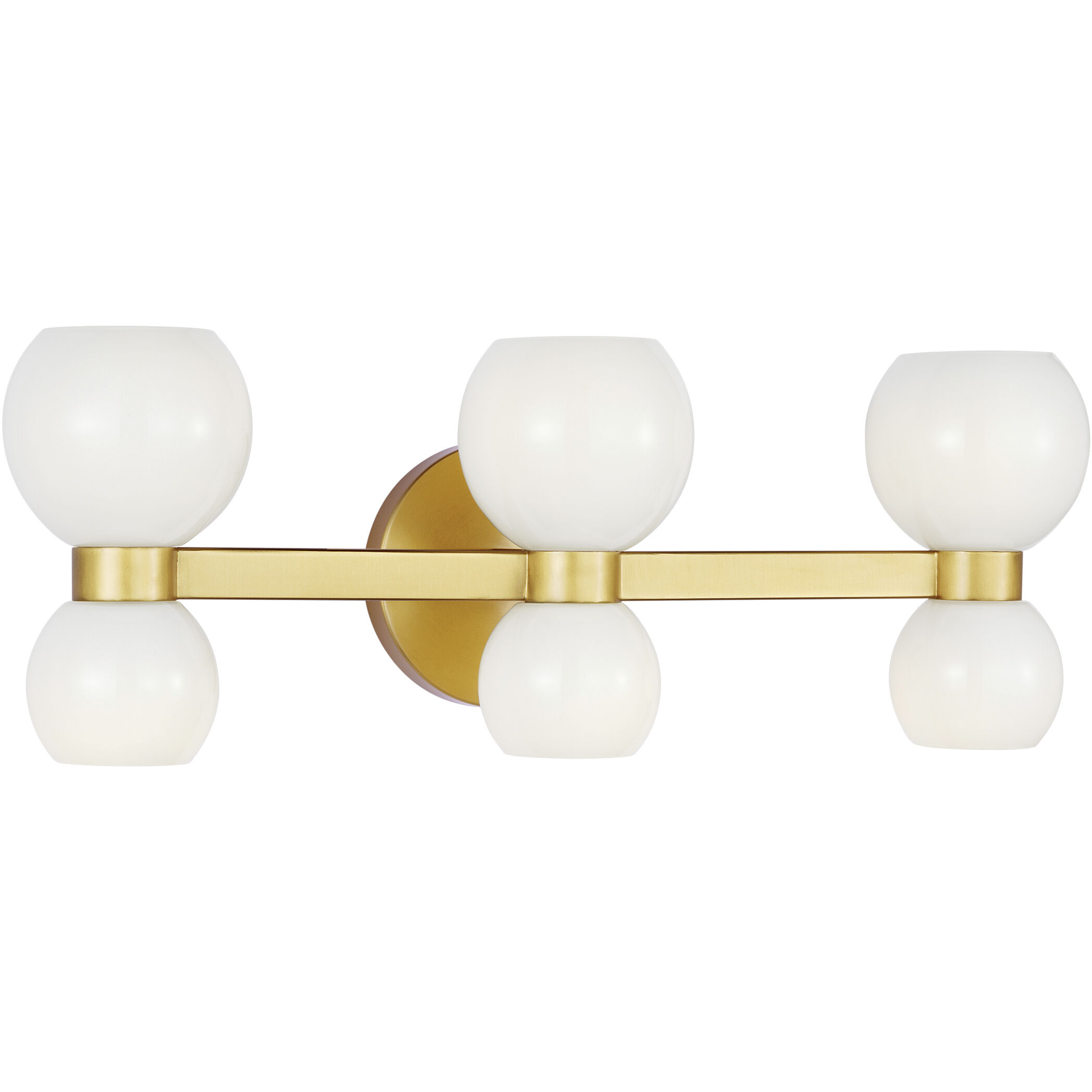 kate spade new york Londyn 6 Light 22.63 inch Burnished Brass Vanity Light Wall Light