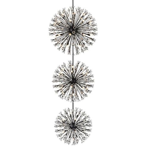 Vera 74 Light 44 inch Black Chandelier Ceiling Light