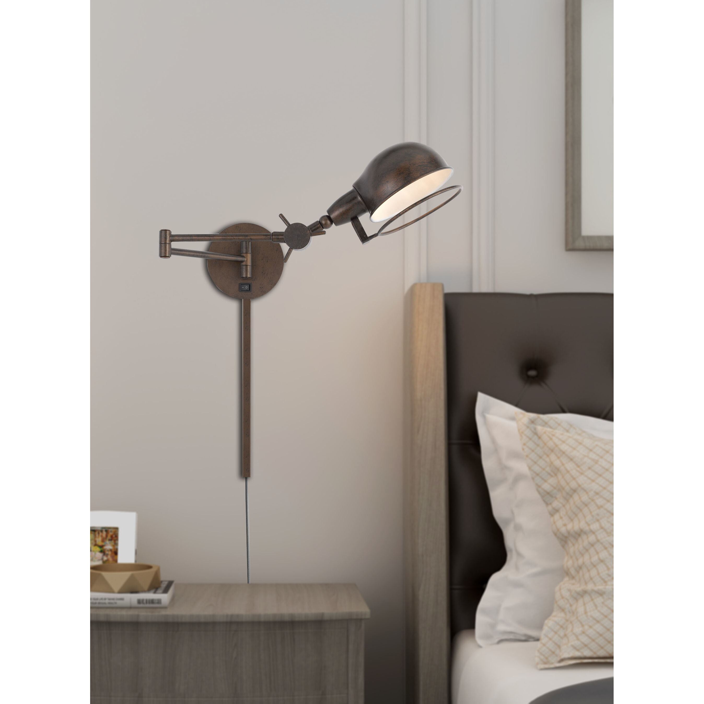 Linthal 1 Light 6 inch Rust Wall Lamp Wall Light