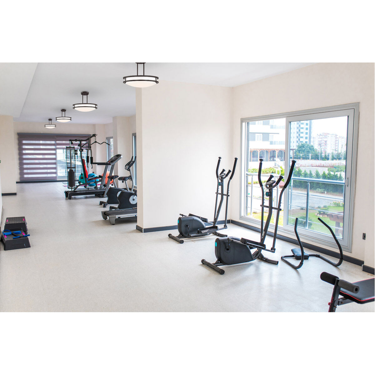 Solero LED 16 inch Brushed Steel Pendant Ceiling Light