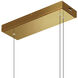 Candora LED 72 inch Brass Island/Pool Table Light Ceiling Light