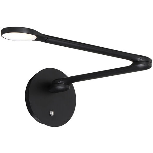 Reflex 1 inch 8 watt Black Headboard Light Wall Light