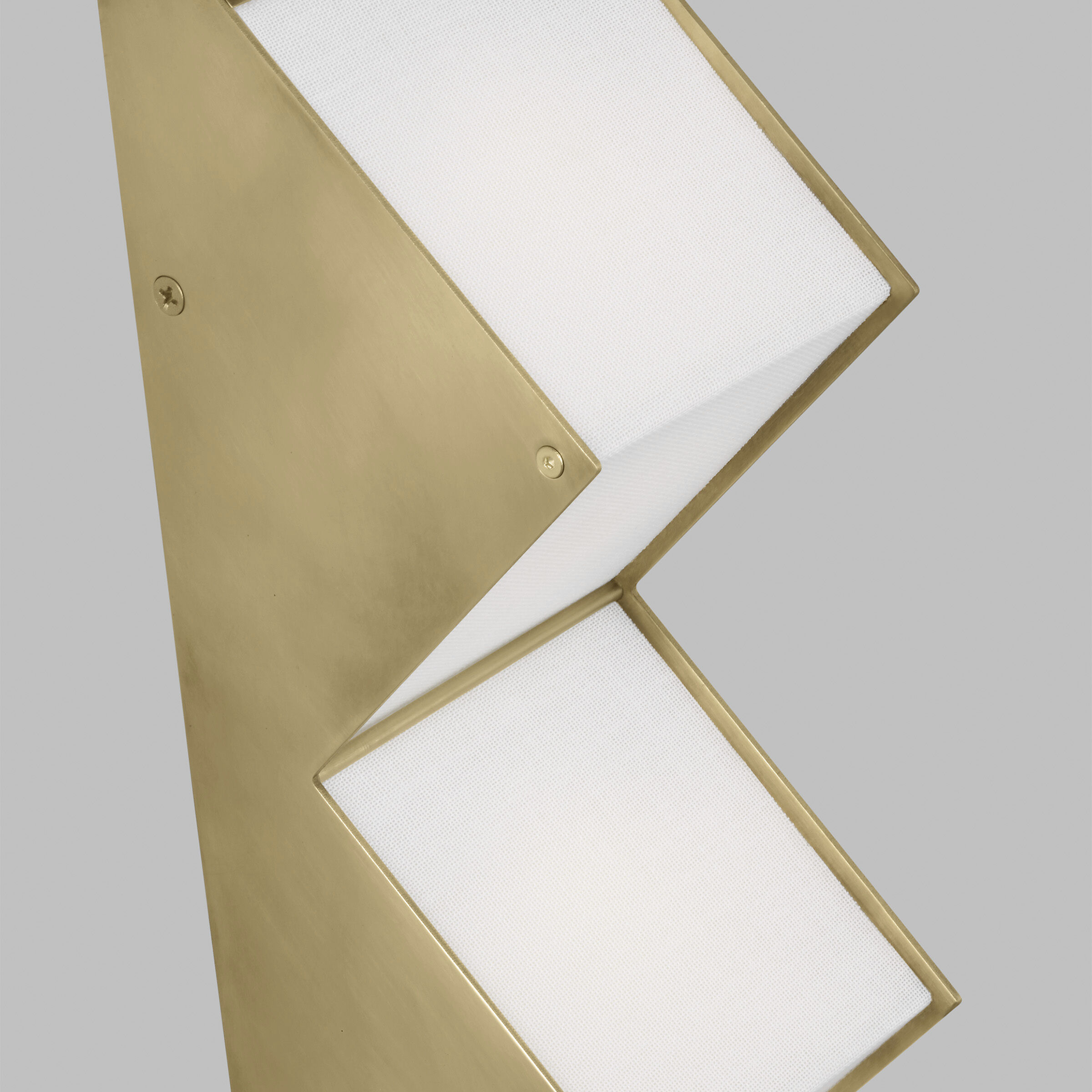Clodagh Zig Zag Wall Sconce Wall Light in Natural Brass