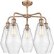 Cindyrella 5 Light 25 inch Antique Copper Chandelier Ceiling Light in Seedy
