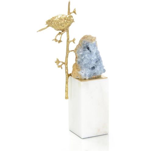 Bird and Geode I 13.75 X 7 inch Sculpture