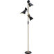 Jared 70 inch 60.00 watt Antique Brass Floor Lamp Portable Light