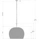 Piero 3 Light 31.5 inch Satin Black Pendant Ceiling Light, Large
