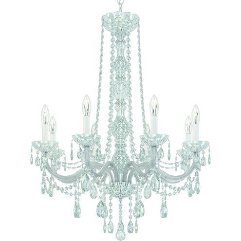 Arlington 8 Light 28 inch Polished Silver Chandelier Ceiling Light