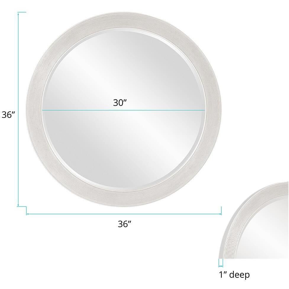 Virginia Glossy White Wall Mirror