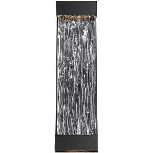 Fathom LED 16 inch Black Outdoor Wall Light in 16in.