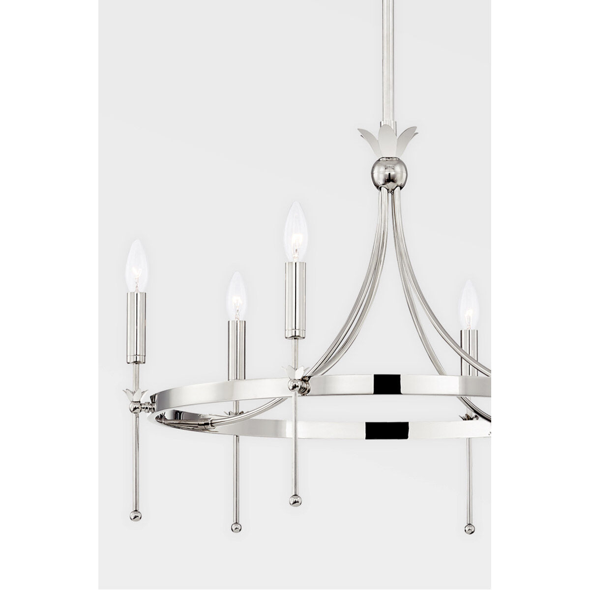 Gates 6 Light 26.75 inch Polished Nickel Chandelier Ceiling Light