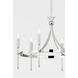 Gates 6 Light 26.75 inch Polished Nickel Chandelier Ceiling Light
