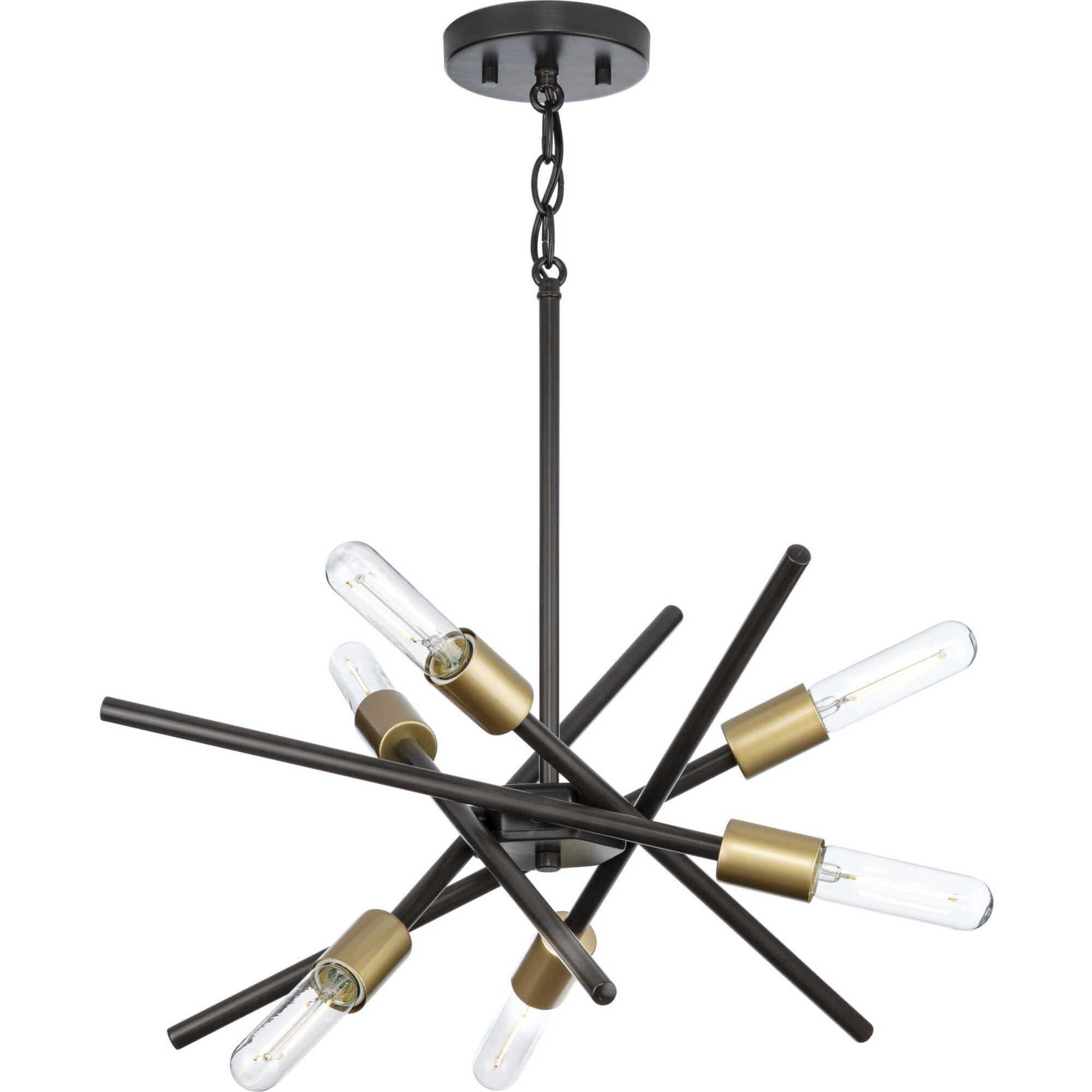 Astra 6 Light 23 inch Antique Bronze Chandelier Ceiling Light, Design Series