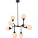 Hanson 8 Light 36 inch Black Pendant Ceiling Light