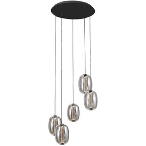 Vega LED 17.71 inch Black Chandelier Ceiling Light