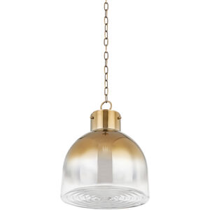 Beryl 1 Light 15.75 inch Patina Brass Pendant Ceiling Light