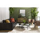 Anakin Light Oak / Tuscany Warm Black Leather Sofa