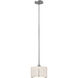 Exos 1 Light 11.6 inch Sterling Pendant Ceiling Light in Flax, Small