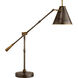 Thomas O'Brien Goodman 19 inch 60.00 watt Bronze with Antique Brass Table Lamp Portable Light in Bronze and Hand-Rubbed Antique Brass