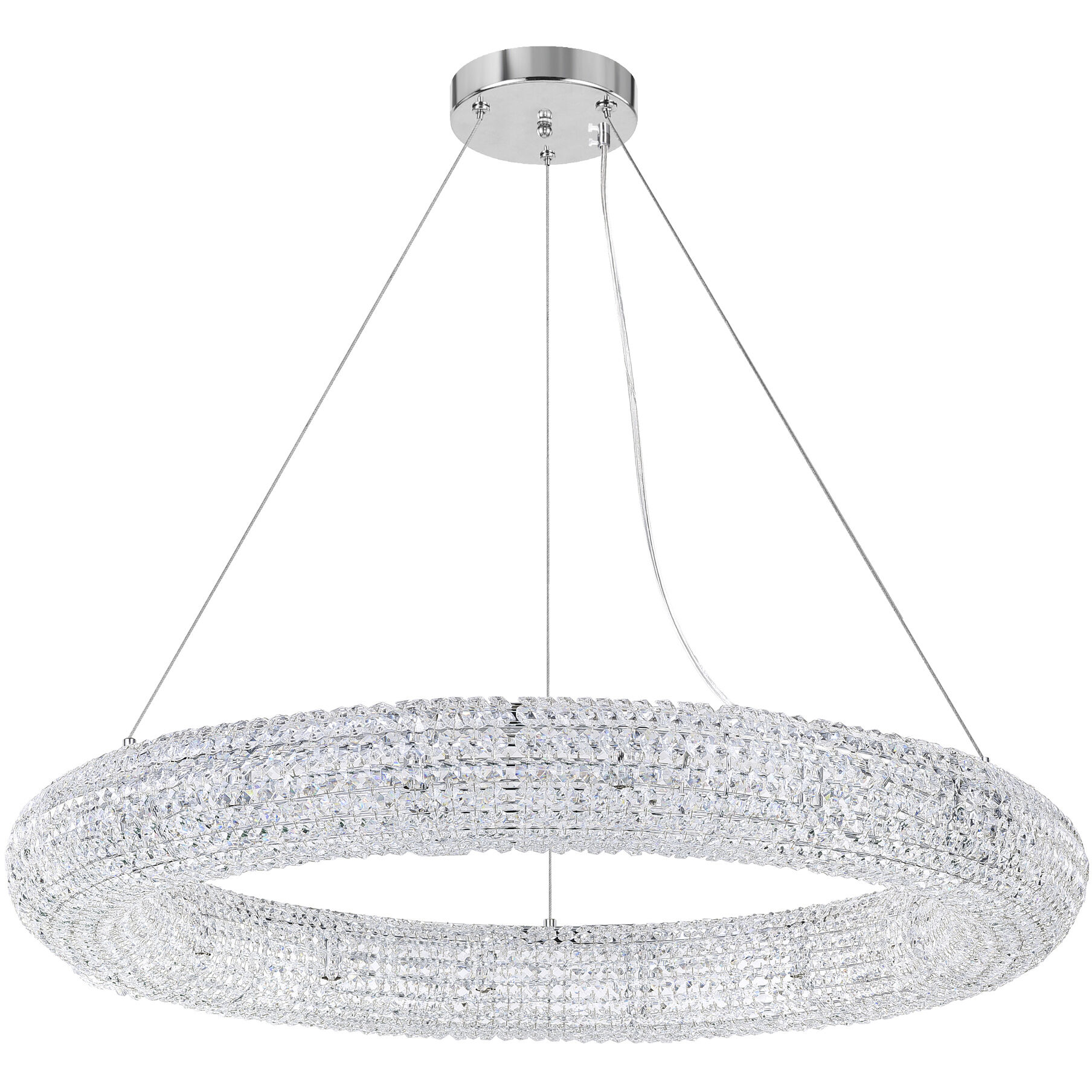 Veronique 16 Light 40 inch Chrome Down Chandelier Ceiling Light