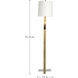 Jayden 71.25 inch Antique Brass Floor Lamp Portable Light